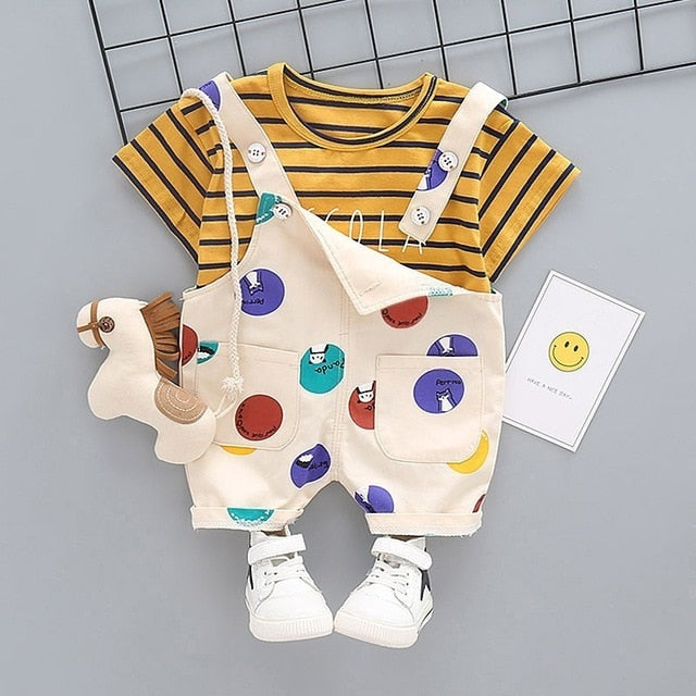 Summer Fashion Baby Boys Girls Clothes Suit