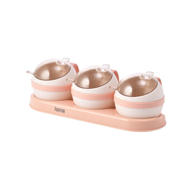 Spice Jar Set Salt Sugar And Pepper Shakers