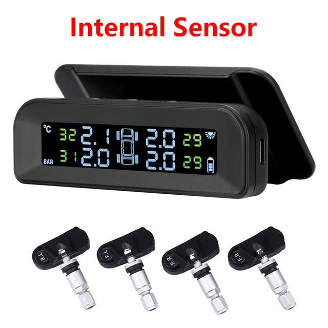 TPMS Car Tire Pressure Alarm Monitor System Real-time Display