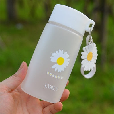 Small Daisy Transparent Plastic Water Bottles