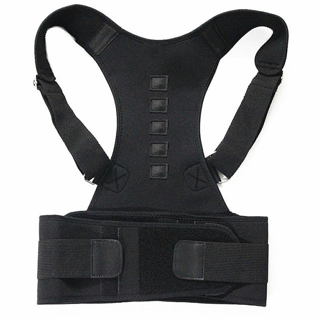 Magnetic therapy posture corrector brace supporter