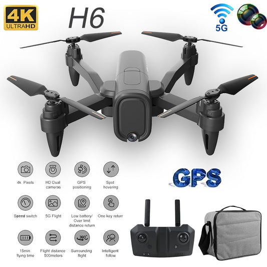 H6 WIFI FPV Drone  Wide-angle Hd 4K