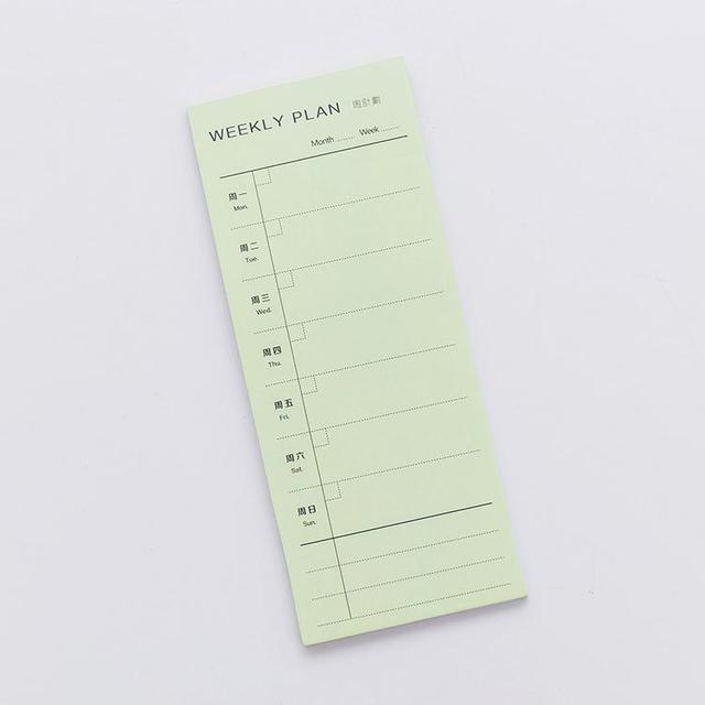 Plan Detailed list Notebook