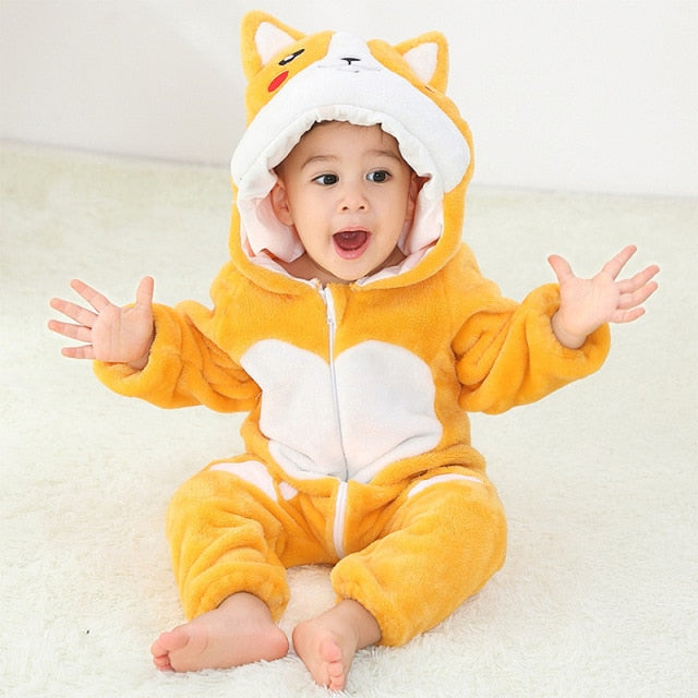 Baby Romper Newborn Hooded Infant Clothing