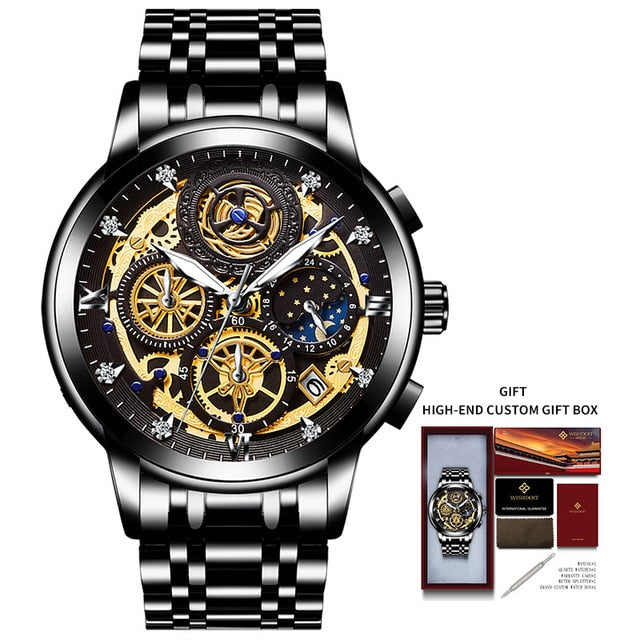 New Fashion Men's Watch Stainless Steel Top Brand Luxury