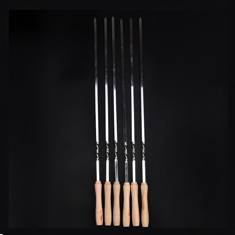 Flat BBQ Skewers Utensil Cooking Kit