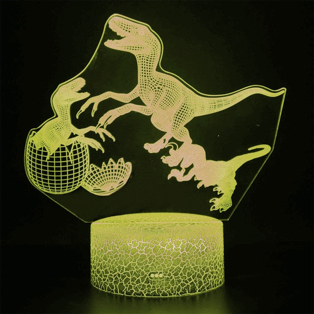 3D Dinosaur Night Light For Child Bedroom
