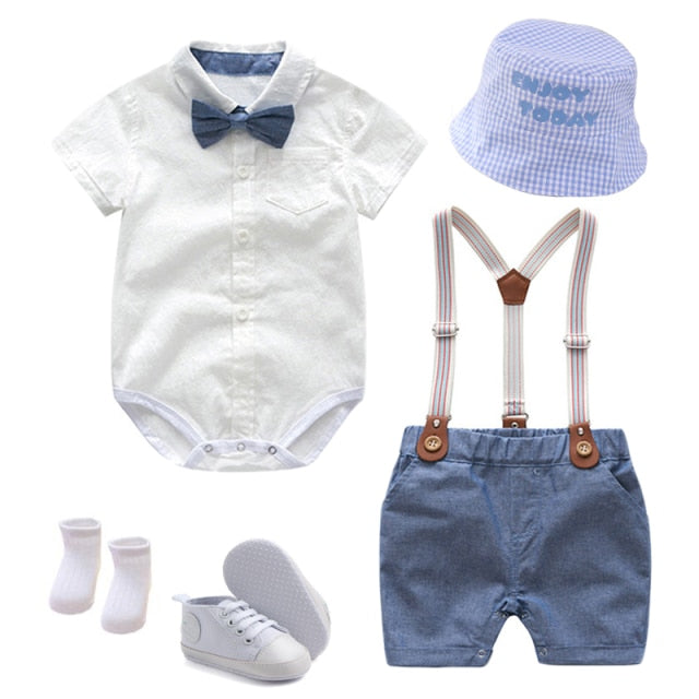 Baby Clothes Summer Boys Hat Suits New born