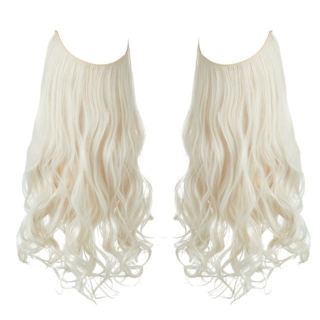 Natural Synthetic Halo Hair Extensions