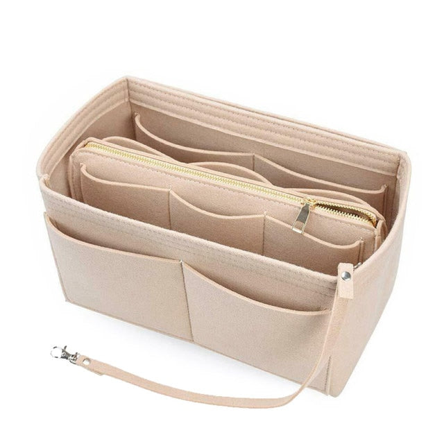 Brand Make up Organizer Felt Insert Bag