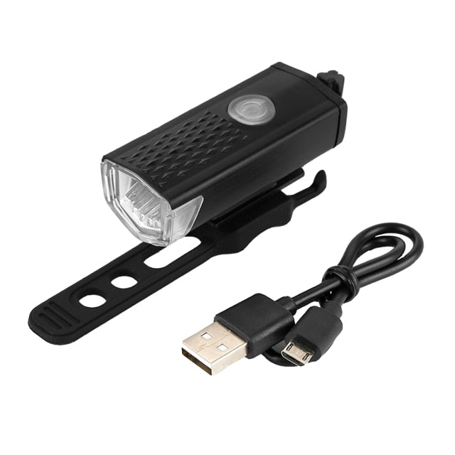 Bike Bicycle Light USB LED Rechargeable Set