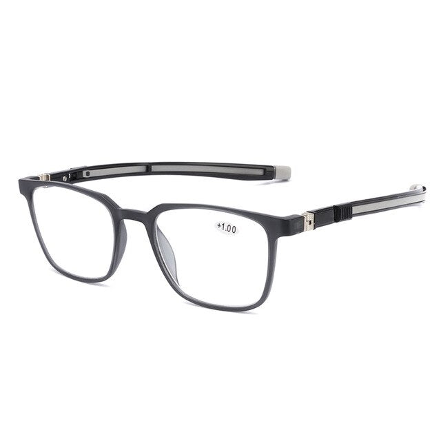 Portable Hang a Neck Reading Glasses Telescopic Legs +2.00