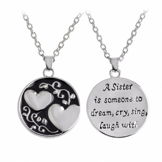Round Necklace Of Love A Sister