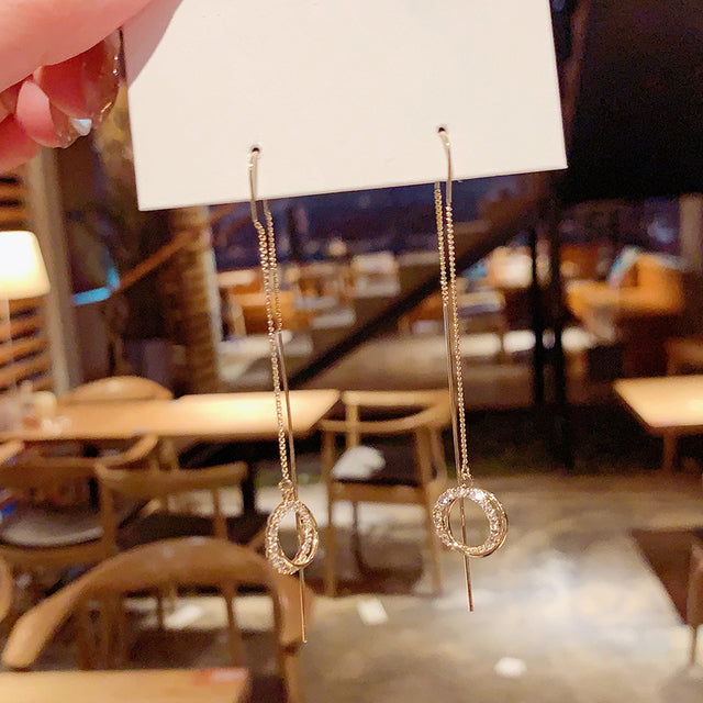 Korean Imitation Pearl Drop Earrings