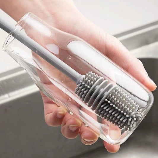 Silicone Cup Brush Scrubber Glass Cleaner