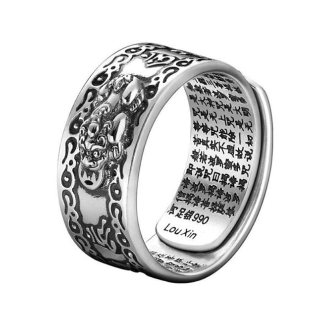 Women Men Good Luck Adjustable Ring