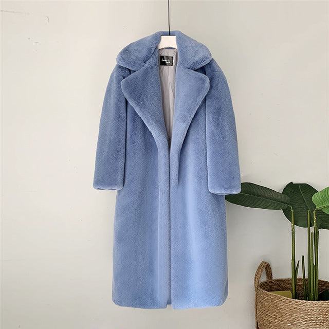 Korean autumn and winter coat faux