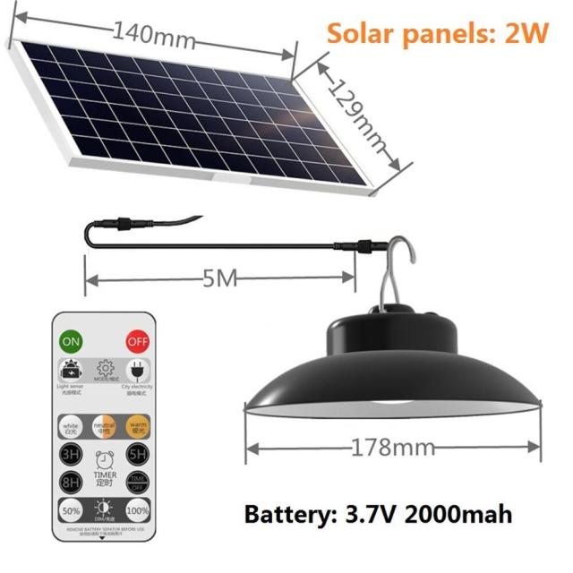 Split solar Light led