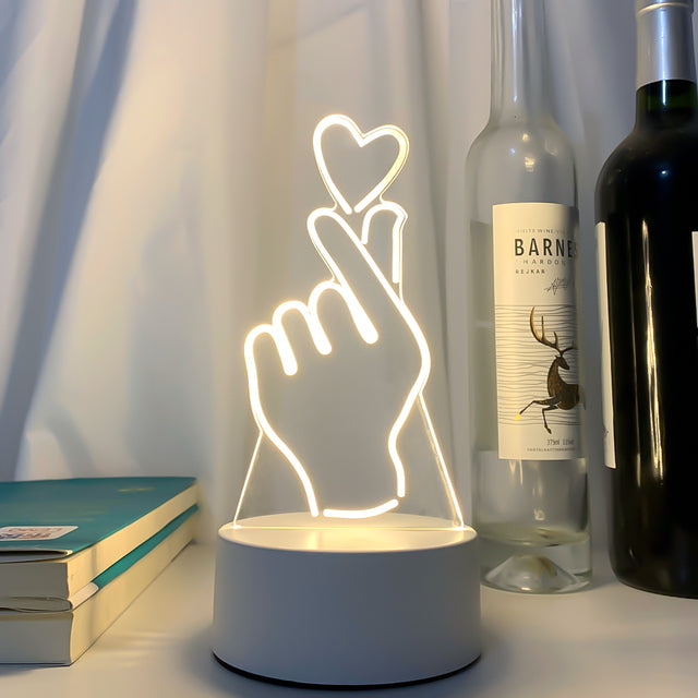 3D LED Lamp Creative 3D LED Lights Novelty