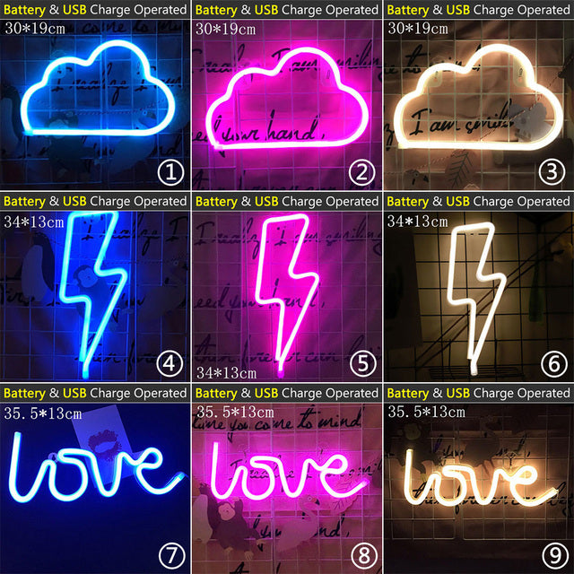 LED Cloud Design Art Decorative Lights