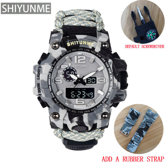 Men Military Watch LED Quartz Wristwatch
