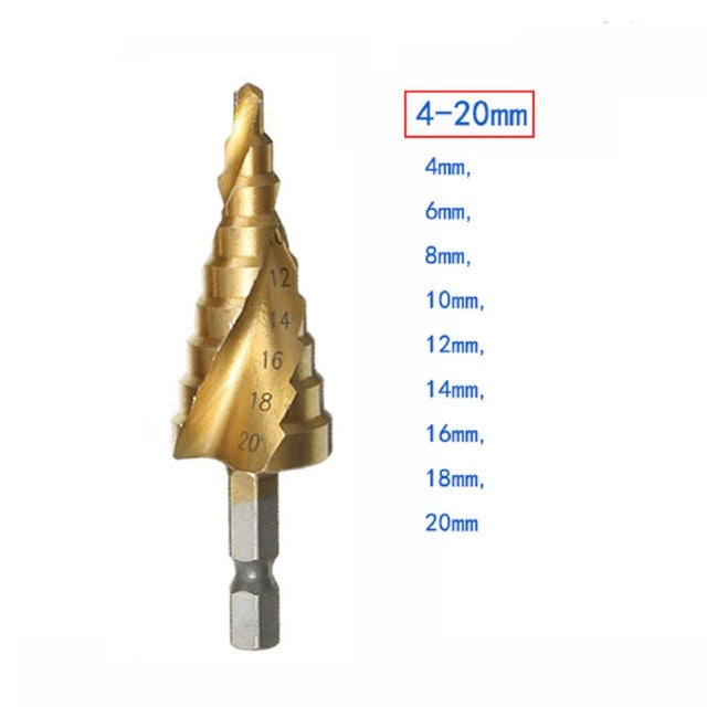 Straight Groove Step Drill Bit