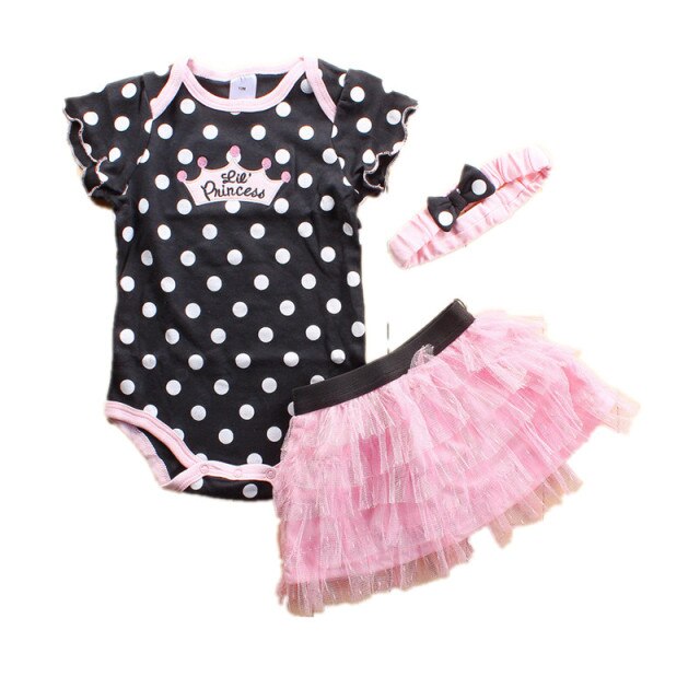 Fashion Newborn Baby Girl Clothes Short Romper