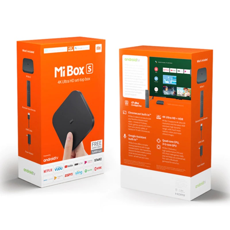Mi Box S, Smart Android Tv Box 4k Ultra HD Set-Top Box