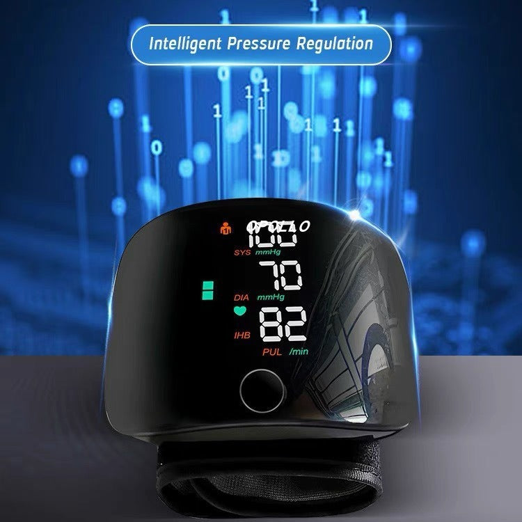Wrist Sphygmomanometer Rechargeable Blood Pressure Meter