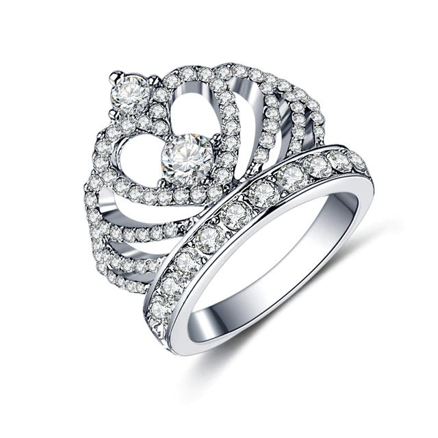 Fashion Luxury Crystal Engagement Ring