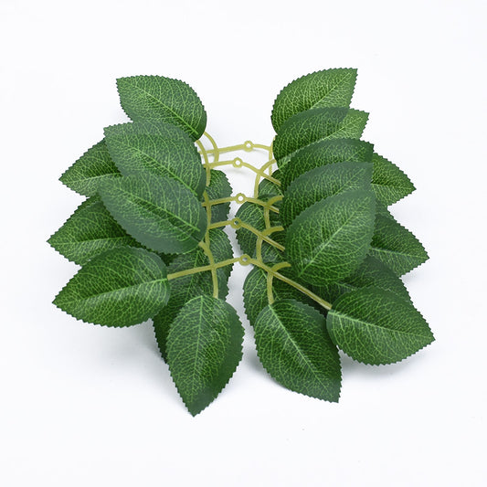 Silk Rose Leaves Christmas Decorations