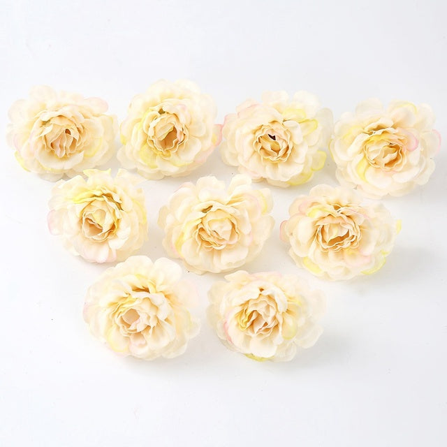 Artificial Flowers 5CM Silk Rose Head For Wedding