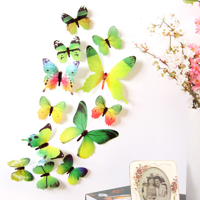 Butterflies Wall Sticker Decals on the wall