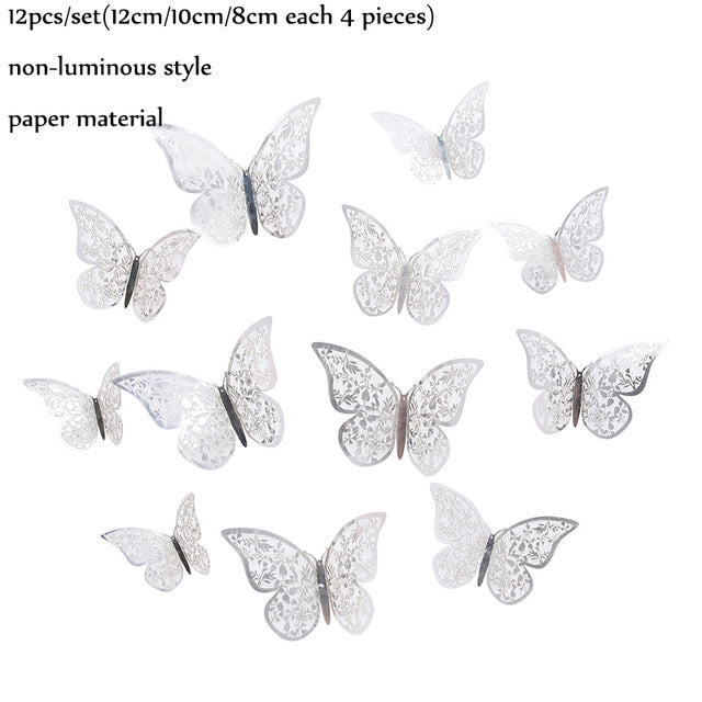 Luminous Butterfly 3D Wall Sticker Colorful