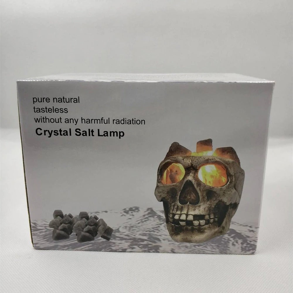 Skull Crystal Salt Lamp
