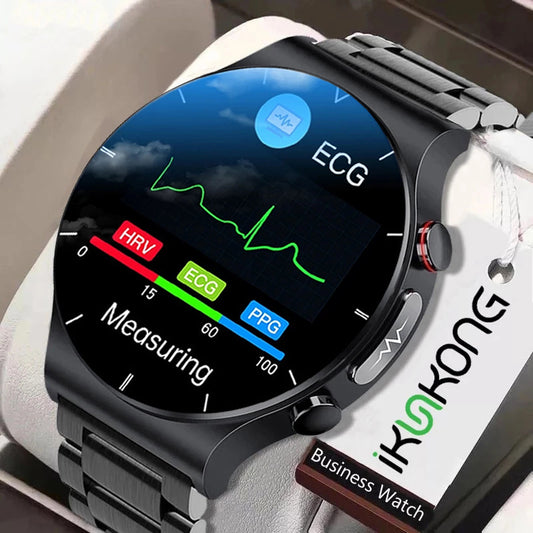 ECG+PPG Smart Watch Men Blood Pressure Heart Rate