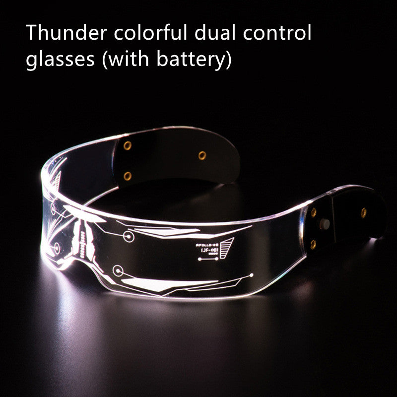 LED Luminous Glasses Party Bar Disco Punk Glasses Futuristic