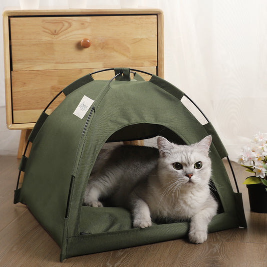 Cat Tent Cooling Mat  Dog House Pet Sofa Camping Dog Bed