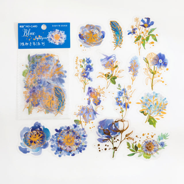 Golden Outline Hand Painting Colorful Flowers