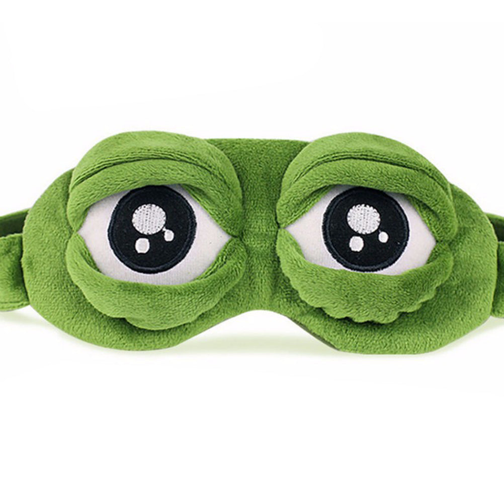 3D Sad Frog Sleep Mask Natural Sleeping Eyeshade