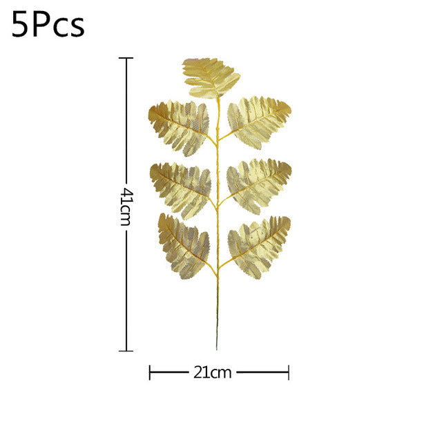Artificial Gold Green Turtle Leaf Scattered Tail