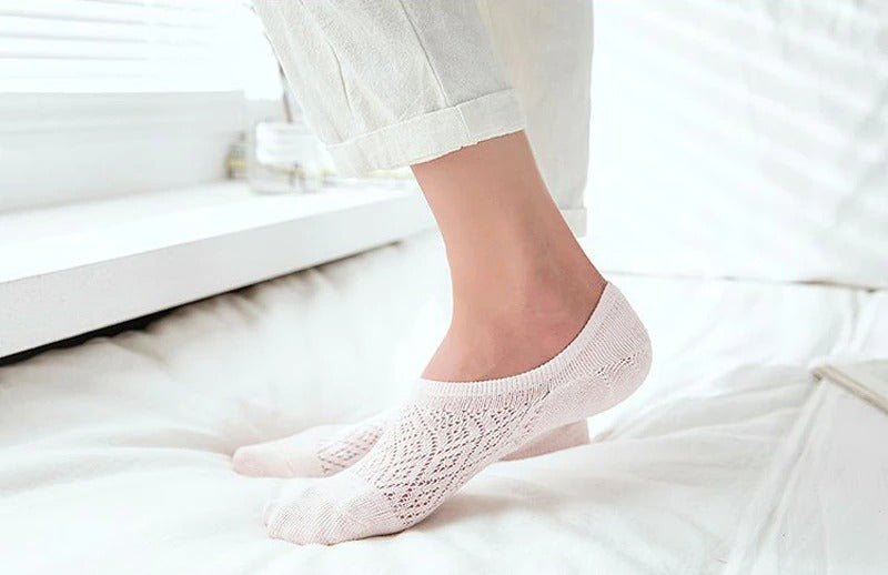 5 Pairs/Set Women Silicone non-slip invisible Socks