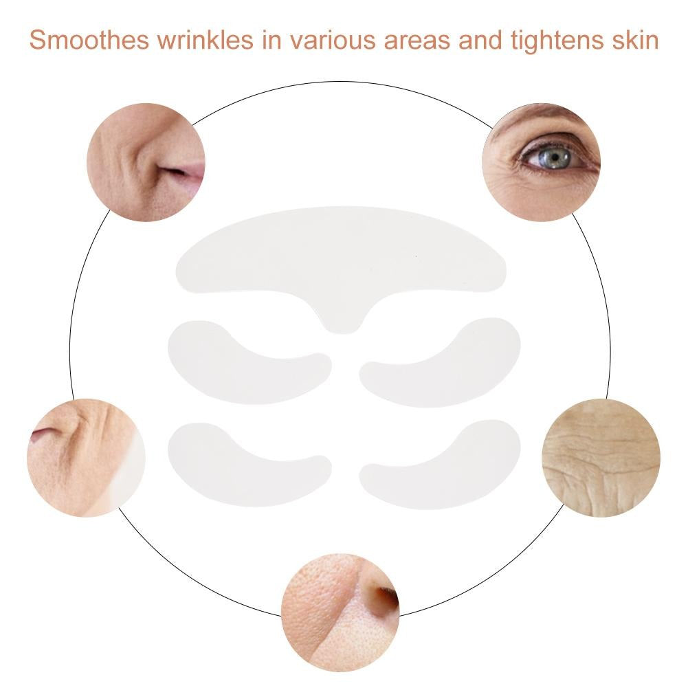 5PCS Reusable Silicone Anti-Wrinkle Eye Patches Face Lifting Patches