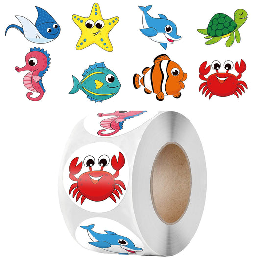 50-500pcs Cute Cartoon Starfish Stickers
