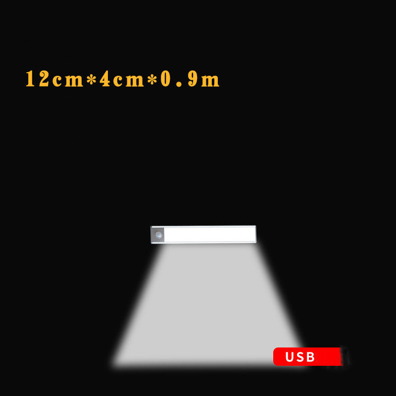 Motion Sensor LED Under Cabinet Light USB Rechargeable Wardrobe