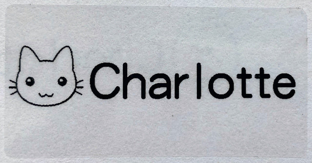 Name Transparent Tag Sticker Customize