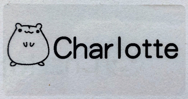 Name Transparent Tag Sticker Customize