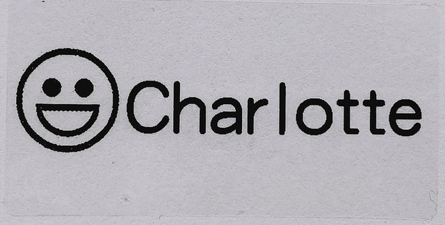 Name Transparent Tag Sticker Customize