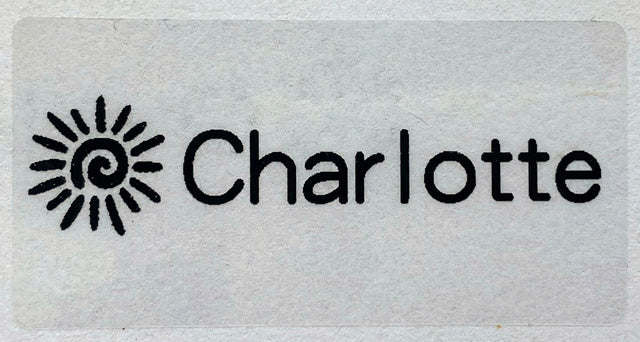 Name Transparent Tag Sticker Customize