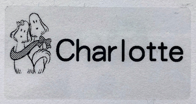 Name Transparent Tag Sticker Customize